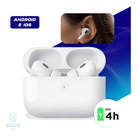Fone Bluetooth Compatível Com Ios, Android, Samsung E iPhone Cor Branco B Basto Review 2026 — Vale a Pena?