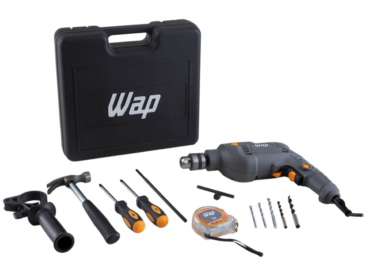 Furadeira e Parafusadeira de Impacto Wap 700W com Maleta 12 Peças WF 700K10 Review 2024 — Vale a Pena?