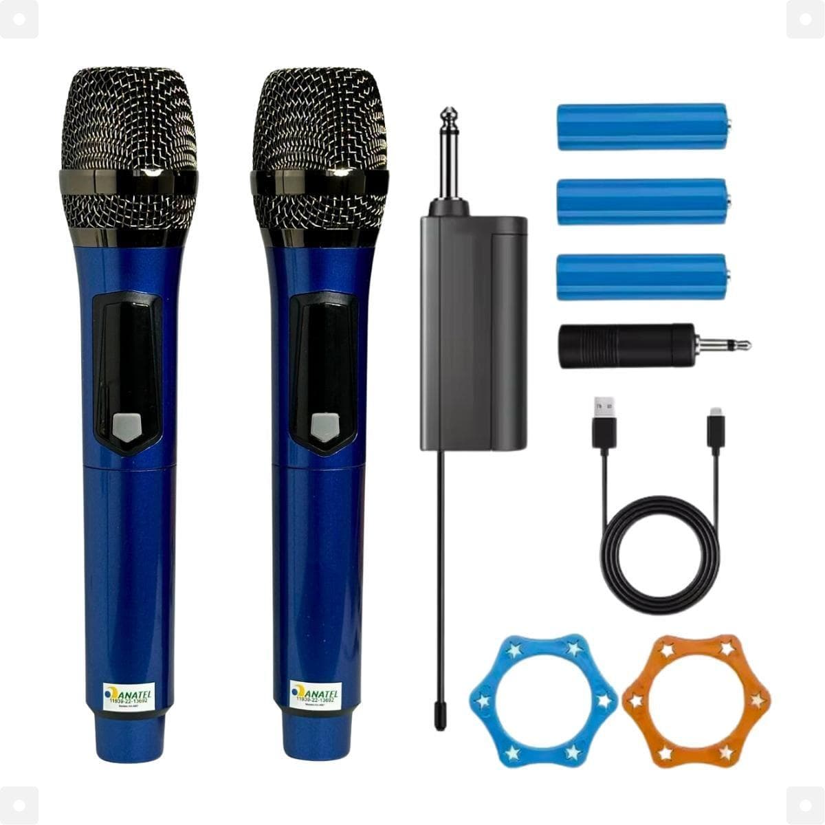 Microfone Duplo Profissional Sem Fio Karaoke Bateria Dinâmico Com Espuma Review 2024 — Vale a Pena?