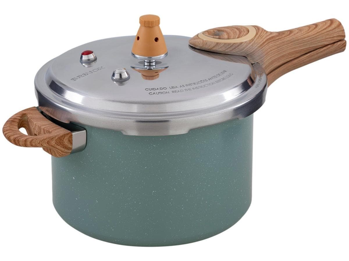 Panela de Pressão com Indução Ceramic Life Antiaderente Pressure Brinox 4,2 L Botanika Verde: Vale a Pena em 2026?