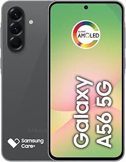 Smartphone Samsung Galaxy A56 5G 256GB, 8GB RAM, Câmera 50MP, IP67, Super AMOLED 6.7", Recursos AI, Preto